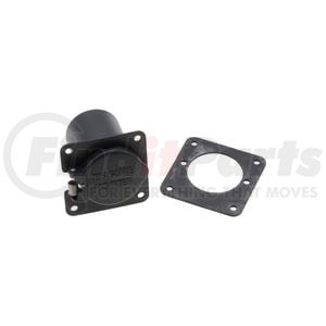 3600088 by PHILLIPS & TEMRO - Weatherproof Receptacle, Four Hole Square Flange, Painted