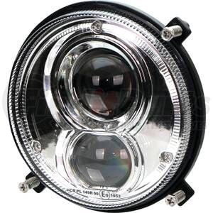TL6460 by STENS - LED Headlight, 5 1/2in Round, 60W, 4000 Lumens, Hi/Lo Beam, Driving Pattern