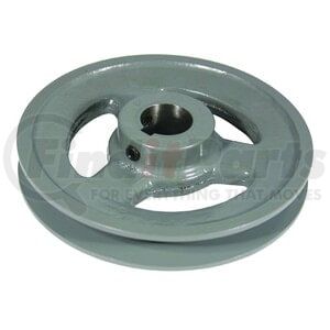 275-883 by STENS - Accessory Drive Belt Pulley, Cast Iron, 5-5/8in OD, 1in ID, 1/4in Keyway, Offset Hub