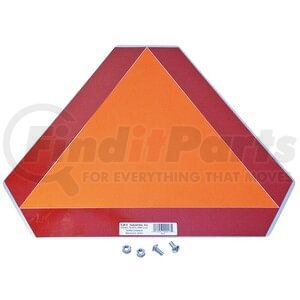 751-900 by STENS - Slow Moving Vehicle Safety Triangle, 16in x 14in, Reflective Metal