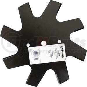 Stens 376-048 Edger Star Edge Blade, 9in OD, 8-Teeth, 1/2in Center Hole, Sharpened