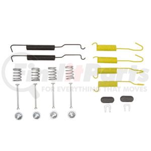 370-40011 by DYNAMIC FRICTION COMPANY - Drum Brake Hardware Kit - Rear (with Springs, Pins and Clips)