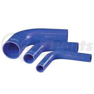 Flexfab 7884-200 Coolant Hose 6 in. Blue 90 Degree 3-Ply Silicone Elbow, 2" ID x 2.32" OD, 4" Bend Radius, 200 PSI