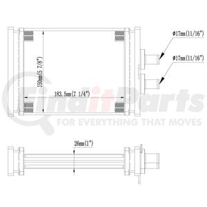 Reach Cooling 18-12985 HVAC Heater Core