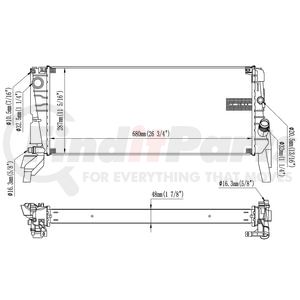 Reach Cooling 41-13830 Radiator Radiator