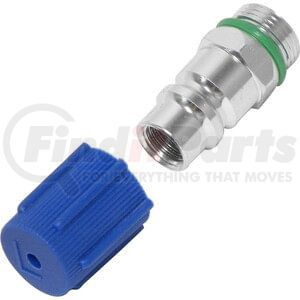 Universal Air Conditioner (UAC) FT7633C A/C Service Valve Fitting A/C Service Valve Fitting -- Aluminum Straight Screw-on
