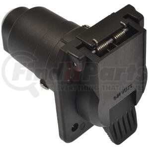 7WB107V by POLLAK - Trailer Receptacle Socket - 7-Blade Vehicle End Socket with Protective Safety Latch