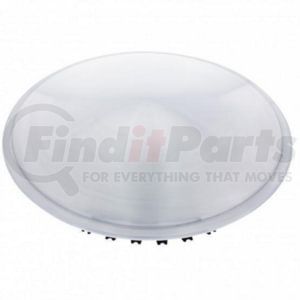 RDC01-16 by UNITED PACIFIC - 16" Brushed Stainless Steel Hubcap Disc (4/Set)