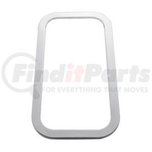 21741B by UNITED PACIFIC - Stainless Steel Exterior View Window Trim for 2005+ Peterbilt (Bulk)