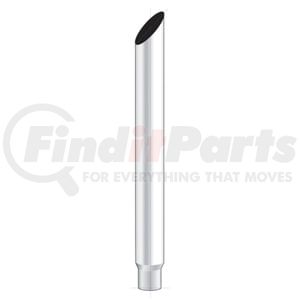 M3-75-048 by UNITED PACIFIC - 7" Mitred Reduce To 5" O.D. Bottom Exhaust, 48" L