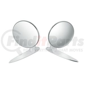 United Pacific 110745 Door Mirror Exterior Mirror Bundle for 1955-1957 Chevy Passenger Car (Pair)