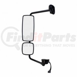 42411 by UNITED PACIFIC - Chrome Mirror Assembly With Power Adjust & Heated for Freightliner M2, Driver