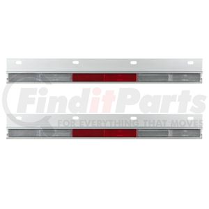 10601 by UNITED PACIFIC - Straight Conspicuity Reflector Plate (Card of 2)
