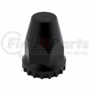 United Pacific 10552B Wheel Lug Nut Cover 33mm x 2-3/4" Matte Black Nut Original Nut Cover With Flange, Thread-On (Bulk)