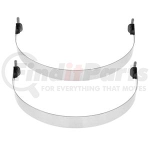 21340 by UNITED PACIFIC - 304 Stainless Steel Air Tank Straps for 8-1/4" Round Air Tank (Card of 2)