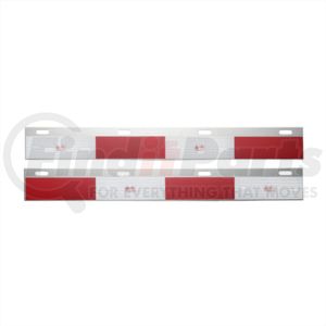 11137B by UNITED PACIFIC - Aluminum Straight Conspicuity Reflector Top Flap Plates (Bulk)