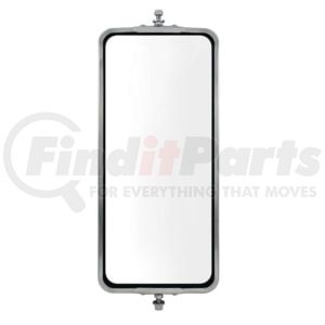 60028 by UNITED PACIFIC - 7" x 16" 430 Stainless Steel West Coast Style Mirror, Non Heated