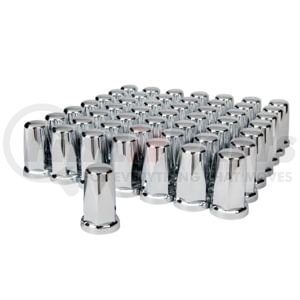 10059CB by UNITED PACIFIC - 33mm x 3-1/4" Chrome Plastic Tall Classic Nut Covers, Push-On (60-Pack)