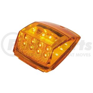 39527 by UNITED PACIFIC - 17 LED Reflector Square Cab Light, Amber LED/Amber Lens