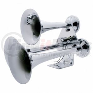 46129 by UNITED PACIFIC - Chrome 3 Trumpets Train Horn