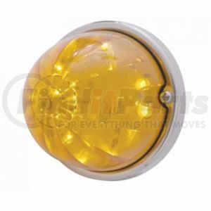 United Pacific 39596 Truck Cab Light 17 LED Watermelon Flush Mount Kit With Low Profile Bezel, Amber LED/Amber Lens
