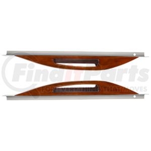 88070 by UNITED PACIFIC - Wood Armrest With SS Window Sill Mounting Plate for 2003-2005 Peterbilt