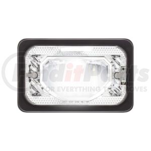 34131 by UNITED PACIFIC - 4" x 6" ULTRALIT LED Heated Headlight w/ Glass Lens, Low Beam, Chrome