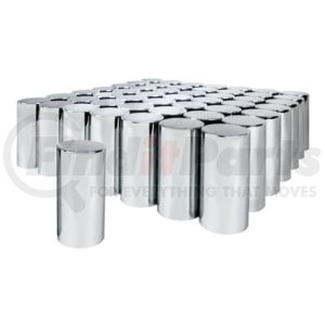 United Pacific 10034CB Wheel Lug Nut Cover Set Lug Nut Cover - Chrome-Plated, Plastic, 33mm x 4-1/4", Tall, Thread-On