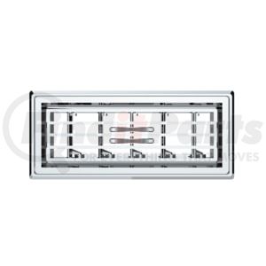 41018 by UNITED PACIFIC - Chrome Plastic A/C Vent Vent for 1987-2000 Peterbilt