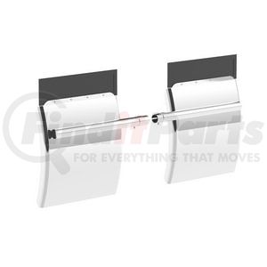 10585 by UNITED PACIFIC - 24" x 24" Stainless Competition Series Quarter Fender Set, Tube Bracket (Pair)
