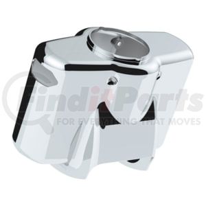 United Pacific 21709 Steering Column Cover Chrome Plastic Upper Steering Column Cover for 1998-2005 Peterbilt 379/378