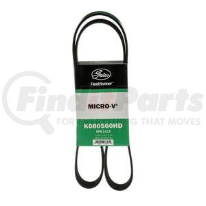 K080560HD by GATES - Serpentine Belt - FleetRunner Heavy-Duty Micro-V Serpentine Drive Belt