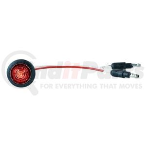 49332 by GROTE - Side Marker Light - Red, LED, Round, Micronova PC with Grommet