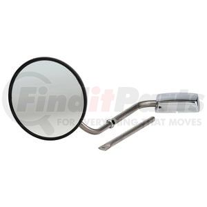 Grote 12153 Exterior Security Mirror Hood-Mounted Mirror, Stainless Steel