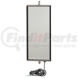 Grote 16053 Door Mirror Ice & Frost-Free Heated West Coast Mirror, Stainless Steel