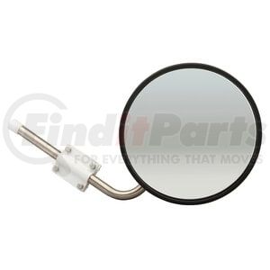 Grote 28493 Door Mirror 10-1/2" Convex Cross-Over Mirrors, Mirror Assembly, Stainless Steel