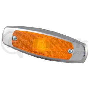 Grote 45663 Side Marker Light Low-Profile Clearance Marker Light - Built-in Reflector, w/ Bezel