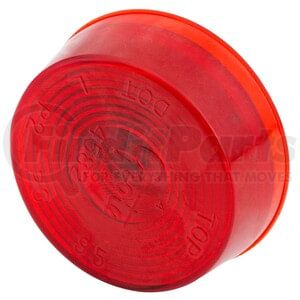 45822 by GROTE - CLR/MARKER LMP, 2" DIA., RED, SLD w/ OPTIC LENS