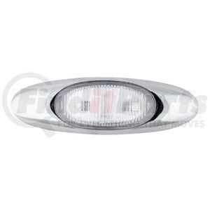 47982 by GROTE - MicroNova® LED Clearance / Marker Light - Red, with Clear Lens & Chrome Bezel
