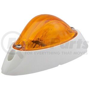 Grote 52063 Turn Signal Light Small Aerodynamic Combination Marker Side Turn Light - White Base