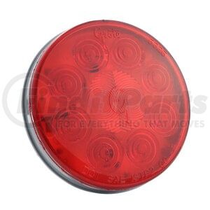 Grote 53532 Tail Light STT,10 DIODE,4",SNOVALED,SNGL SYS,RED