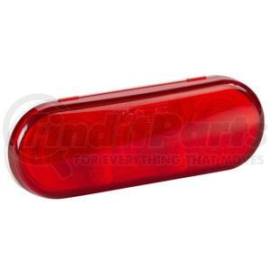 Grote 541723 Tail Light STT, RED, OVAL, FEMALE PIN, 3 DIODE LED, BULK