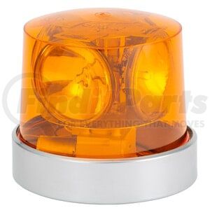 Grote 76203 Emergency Warning Light EMERGENCY LIGHTING, YELLOW, COMPACT 4-SEALED BEAMS ROTO-BEACON Lens Color YEL