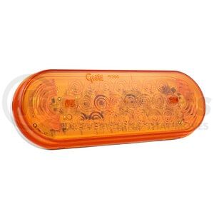 77363 by GROTE - Strobe Light - Amber, Oval, LED, 12V, 6 in., 0.95A