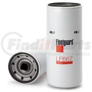 Fleetguard LF667 Engine Oil Filter Lube Filter, Spin-On