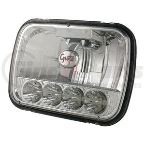 Grote 909515 Headlight LED Sealed Beam Headlights, 5x7 LED Sealed Beam Headlight, 9-32V