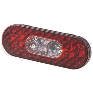 Grote 54702 Tail Light 6" Oval LED Stop Tail Turn Lights with Integrated Back-up, Integrated Hard Shell