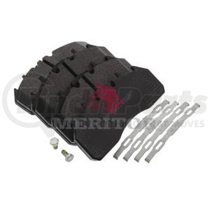 Meritor KIT2252HBMA9500 Disc Brake Pad Disc Brake Pad, ADB, 9 13/16 in. Backing Plate Width, Twin Piston, 4 5/16 in. Backing