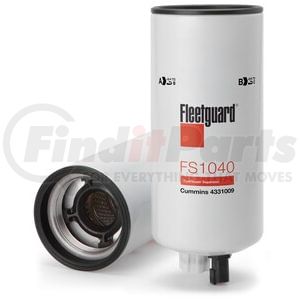 Fleetguard FS1040 Fuel Filter Fuel/Water Separator, Spin-On