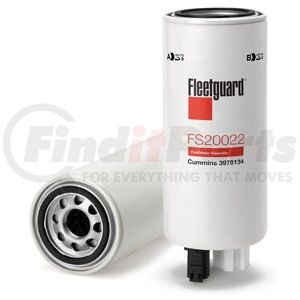 FS20022 by FLEETGUARD - Fuel/Water Separator, Spin-On